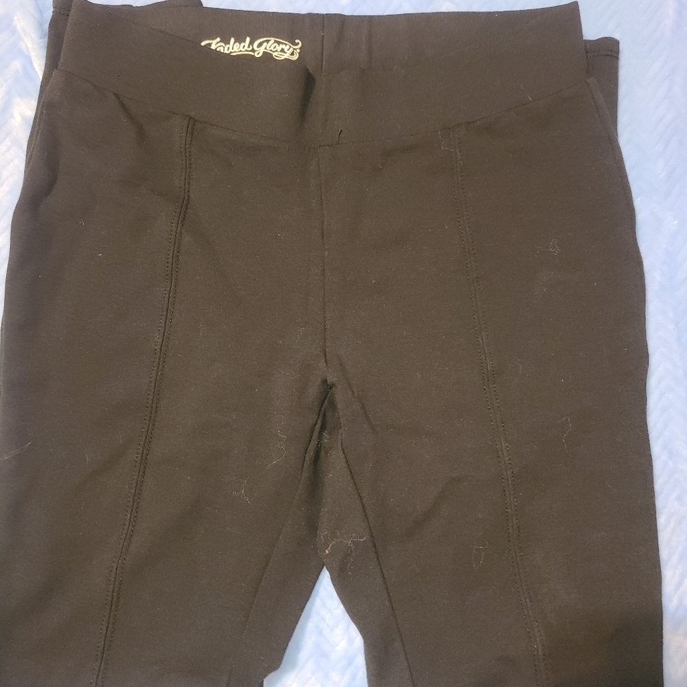 Solid black Ponte legging